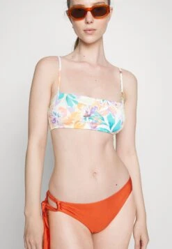 Roxy Retro Revo Bandeau - Haut De Bikini - Snow White/Pualani -Roxy Soldes Boutique 3db80c8dbe754c4b923bc561931a9de6