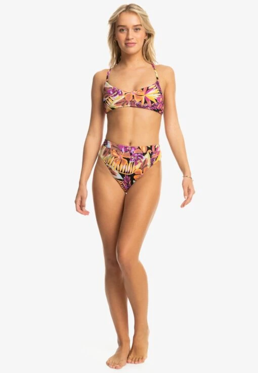 Roxy Printed Classics - Bralette - Haut De Bikini - Multi Coloured -Roxy Soldes Boutique ec098614aa314387b4001f4e7bc13e98